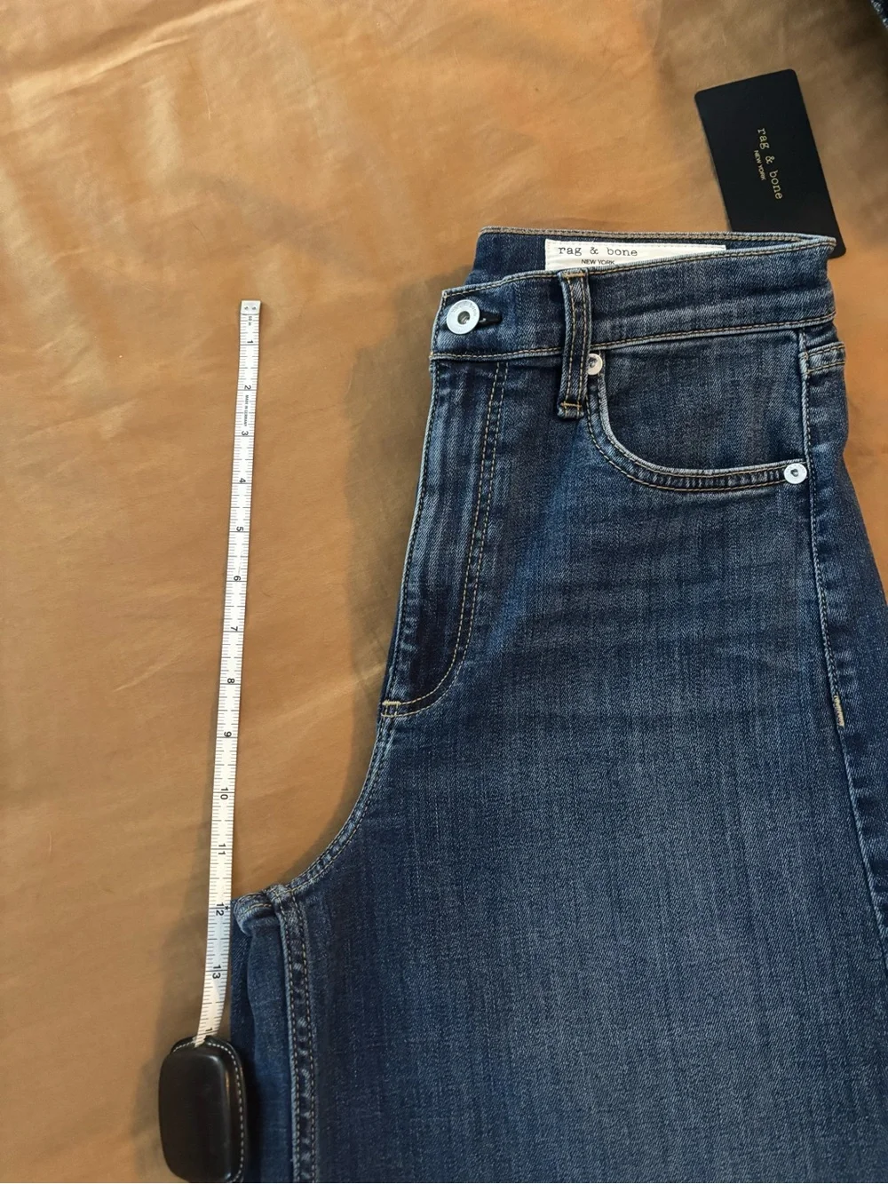 rag & bone Dark Blue Flare Jeans - Picture 6 of 6